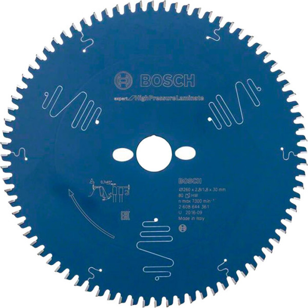 Пиляльний диск Bosch Expert for High Pressure Laminate 260x30 мм (2608644361)