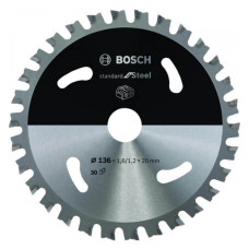 Пиляльний диск для акумуляторних циркулярних пил Bosch Standard for Steel 136x1.6/1.2x20 мм, 30 HB (2608837746)
