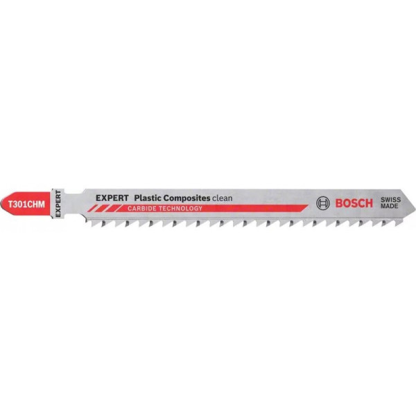Пиляльне полотно Bosch Expert Plastic Composites Clean T301CHM по твердим композитам і ДПК (2608900566)