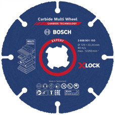 Круг відрізний Bosch Expert Carbide Multi Wheel X-Lock 125x22.23 мм, 10 шт (2608901195)
