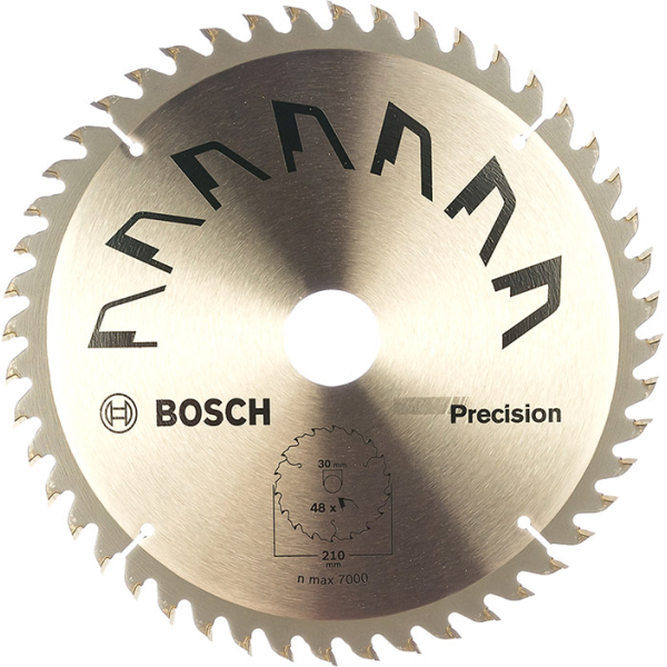 Пиляльний диск Bosch Precision GP WO H 210×2,5×30 мм, 48 зубів (2609256873)