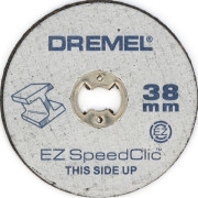 DREMEL® EZ SpeedClic: Н-Р НАС-ОК для різання ПО МО + ВЛАСНИК SC406 (38мм), 2 шт (2615S406JC)