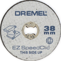DREMEL® EZ SpeedClic: Н-Р НАС-ОК для різання ПО МО + ВЛАСНИК SC406 (38мм), 2 шт (2615S406JC)