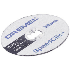 DREMEL® EZ SpeedClic: ТОНКИЙ (0.75) МЕТАЛ. ОТРЕЗН.КРУГ SC409 (38 ММ), 5 шт (2615S409JB)
