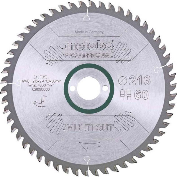Пиляльний диск HW/CT 216x30,60 FZ/TZ (628083000)