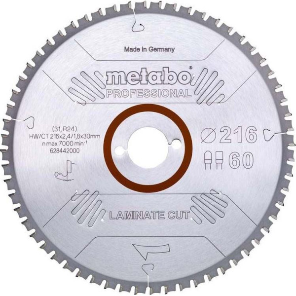 Пилкове полотно «laminate cut - professional», 216x30 Z60 FZ/TZ 0° (628442000)