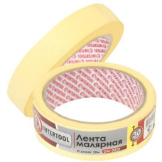 Стрічка малярська 30 мм, 20м, жовта (DM-3020)