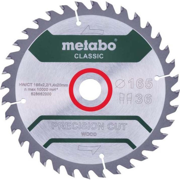 Пилкове полотно «precision cut wood - classic», 165x20 Z36 WZ 15° /B (628662000)