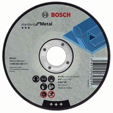 Круг відрізний Bosch Standard for Metal прямий 125×1,6 мм (2608603165)