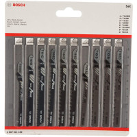 Набір пилок для лобзика Bosch Wood, 10 шт (2607011169)