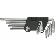 Ключі TORX  (6-гран)  ХВ, Т10-Т50, наб. 9 шт.  (6/ (компл.) (35D961)