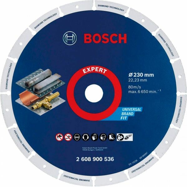 Алмазний круг по металу Bosch Expert for Metal, 230x22,23 мм (2608900536)