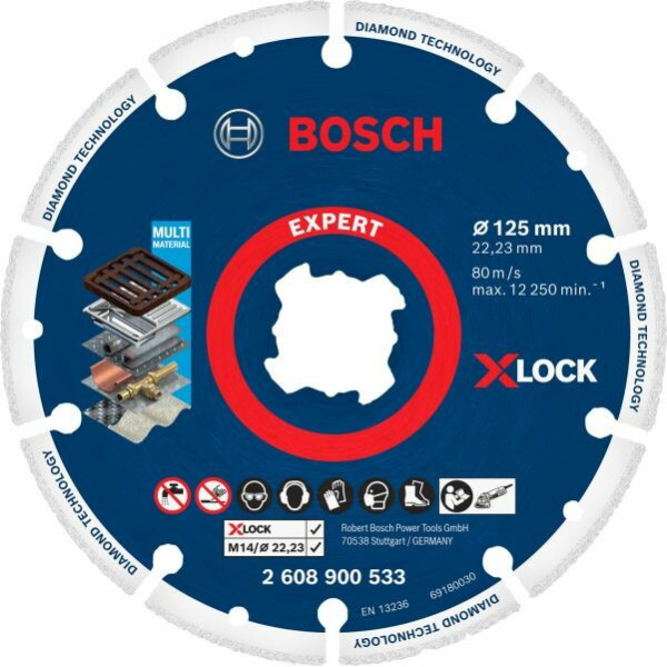 Алмазний круг по металу Bosch X-LOCK Expert Diamond Metal Wheel, 125x22,23 мм (2608900533)