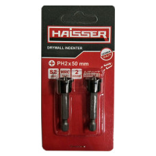 Біта по гіпсокартону PH2 х 50 мм Haisser, набiр 2шт.  (81357)