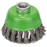 Щітка Bosch нержавіюча 75 мм, 0,5 мм, M14 (2608622060)