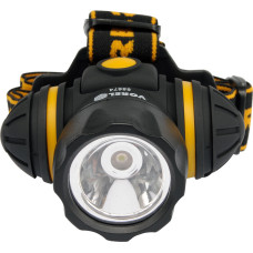 Ліхтар VOREL на чоло, ударостійкий 3-функції, 3 батарейки ААА, 1 LED/ 1 W  [12/48] (88674)
