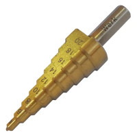 Свердло ступінчате по металу WERK4-20 mm (4,6,8,10,12,14,16,18,20) (88827)