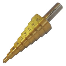 Свердло ступінчате по металу WERK4-20 mm (4,6,8,10,12,14,16,18,20) (88827)