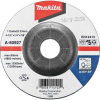 Шліфувальний диск по металу 115x6 36P (A-80927)
