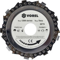 Круг ланцюговий по дереву для болгарки VOREL 115мм (08770)