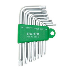Haбіp Г-пoд. ключів TORX T10-T40 7oд. GAAL0705 TOPTUL (GAAL0705)