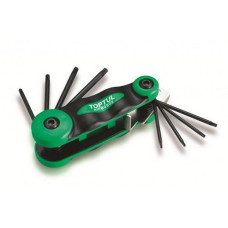 Haбіp ключів cклaдaний TORX: T6-T25 (мaтepіaл CRV-6150) AIFB0802 TOPTUL (AIFB0802)
