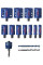 Набір універсальних коронок Tough Material 14pc Set 20/22/25/32/35/40/44/51/60/64/76 (2608900447)