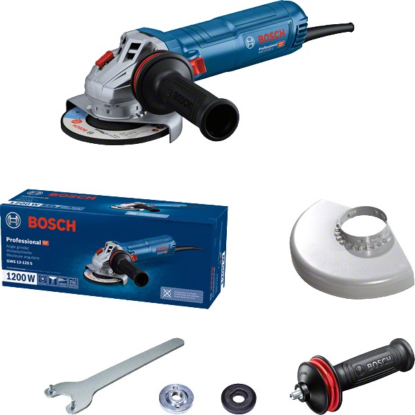 Кутова шліфувальна машина мережева GWS 12-125 S BOSCH (06013A6020)