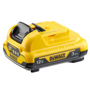 Акумуляторна батарея DeWALT, 12 В, 3 Аг, час зарядки 50 хв, вага 0.2 кг. Літій-іонна (DCB124)