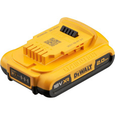 Акумуляторна батарея DeWALT, 18 В, 2 Ач, час зарядки 30 хв, вага 0.4 кг (DCB183)