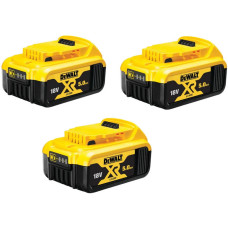 Набір акумуляторів 18В, 5,0Ah 3 шт.XR DCB184, DeWALT/DCB184P3 (DCB184P3)