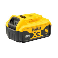 Акумуляторна батарея DeWALT, 18 В, 5 Аг, час зарядки 50 хв, вага 0.65 кг. Літій-іонна (DCB184_N394624)