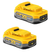 Акумуляторна батарея DeWALT, 18 В XR Li-lon PowerStack 3.5 Аг, 2 шт. в комплекті, вага 1.1 кг (DCBP318S2)