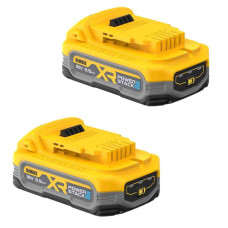 Акумуляторна батарея DeWALT, 18 В XR Li-lon PowerStack 3.5 Аг, 2 шт. в комплекті, вага 1.1 кг (DCBP318S2)
