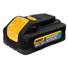 Акумуляторна батарея DeWALT, 18 В XR Li-lon PowerStack 5 Аг GFN блок - Glass Filled Nylon (нейлон армований скловолокном), вага 0.68 кг (DCBP518G)