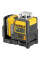 Рівень лазерний лінійний DeWALT, 10.8/12В XR Li-Ion, зелений промінь, вага 0.44 кг, 1 акумулятор 2 Аг, зарядний пристрій, валіза (DCE0811D1G)