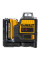 Рівень лазерний лінійний DeWALT, 10.8/12В XR Li-Ion, червоний промінь, вага 0.44 кг, 1 акумулятор 2 Аг, зарядний пристрій, валіза (DCE0811D1R)
