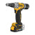 Заклепочник DeWALT, безщітковий, 18 В XR Li-Ion PowerStack GFN блок 1.7 Аг, 20 Кілоньютонів, діаметр заклепки 4.8-6.4 мм, швидкість стягування 1.6 сек., вага 1.65 кг, 2 акумулятори, зарядний пристрій, валіза TSTAK, носові наконечники 4.8, 6, 6.4 мм (DCF41