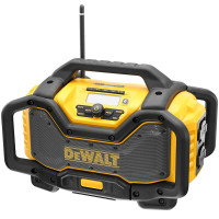 Зарядний пристрій-радіоприймач DAB +FM DeWALT FlexVolt, колонки 20 Вт, AUX порт, USB порт, 18 В, 54 В XR, час зарядки 140 хв, вага 7.2 кг (DCR027)