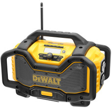 Зарядний пристрій-радіоприймач DAB +FM DeWALT FlexVolt, колонки 20 Вт, AUX порт, USB порт, 18 В, 54 В XR, час зарядки 140 хв, вага 7.2 кг (DCR027)