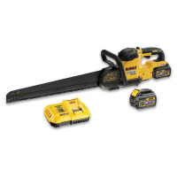 Пила ALLIGATOR акумуляторна DeWALT, 54В XR FLEXVOLT Li-Ion, безщіткова, довжина полотна 430 мм, вага 5.6 кг, 2 акумулятори 6 Аг, ЗП (DCS398T2)