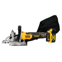 Фрезер ламельний DeWALT безщітковий, XR Li-Ion 18 В 5 Аг, 8 000 об/хв, діаметр фрези 102 мм, ширина фрези 4 мм, глибина різання 20 мм, вага 2.5 кг, 2 акумулятори, зарядний пристрій, валіза TSTAK (DCW682P2)