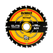 Диск пиляльний DeWALT, 190х30мм, 24 зуби (DT10304)