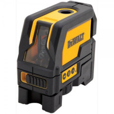 Рівень лазерний комбінований DeWALT, 3 батарейки тип АА, червоний промінь, вага 0.77 кг, валіза (DW0822)