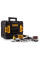 Багатофункціональний інструмент мережевий DeWALT, 300 Bт, 0 - 22000 кол/хв, вага 1.5 кг, насадки 8 шт, шліфпапір 25 шт, валіза (DWE315KT)