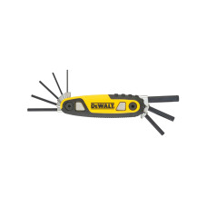 Набір шестигранних ключів DeWALT, HEX: 1.5, 2, 2.5, 3, 4, 5, 6, 8 мм, метричних. (DWHT0-70263)