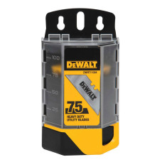 Леза запасні DeWALT для оздоблювальних робіт, трапецевидні, довжина 50 мм, 75 шт. (DWHT11004-7)
