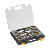 Набір стамесок DeWALT, 6 шт: 6,13,19,25,32,38 мм у пластиковому кейсі. (DWHT16852-9)