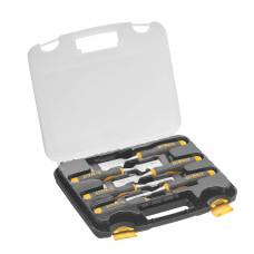 Набір стамесок DeWALT, 6 шт: 6,13,19,25,32,38 мм у пластиковому кейсі. (DWHT16852-9)