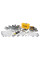 Набір головок, біт, шестигранних та накидних ключів DeWALT, 1/4